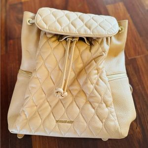 Vera Bradley Tan Leather small backpack with adjustable straps